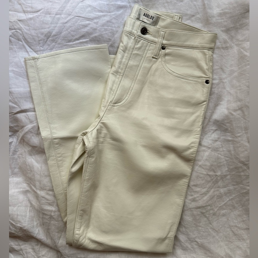 AGOLDE Leather Pants